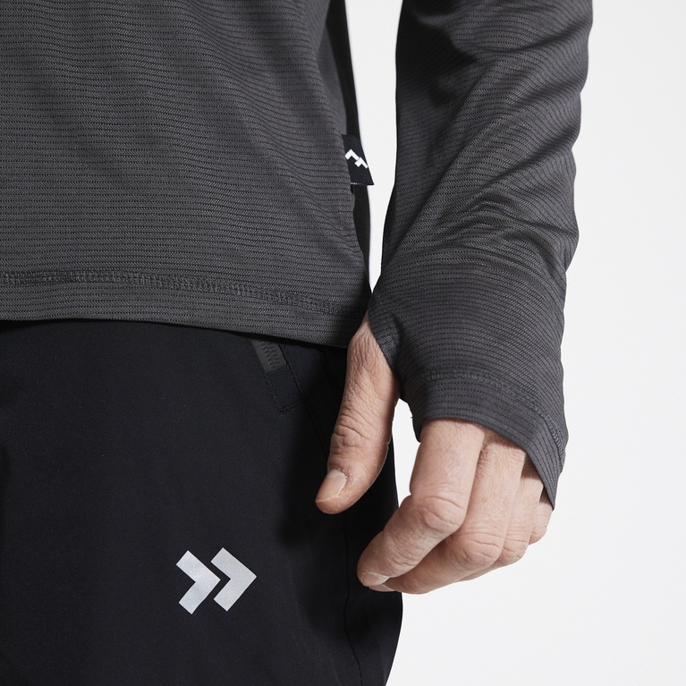 Lightweight longsleeve "Odal" Black melange